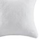 Olliix by Madison Park Quebec 2 White 20"x20" Quilted Square Pillow Pair-1