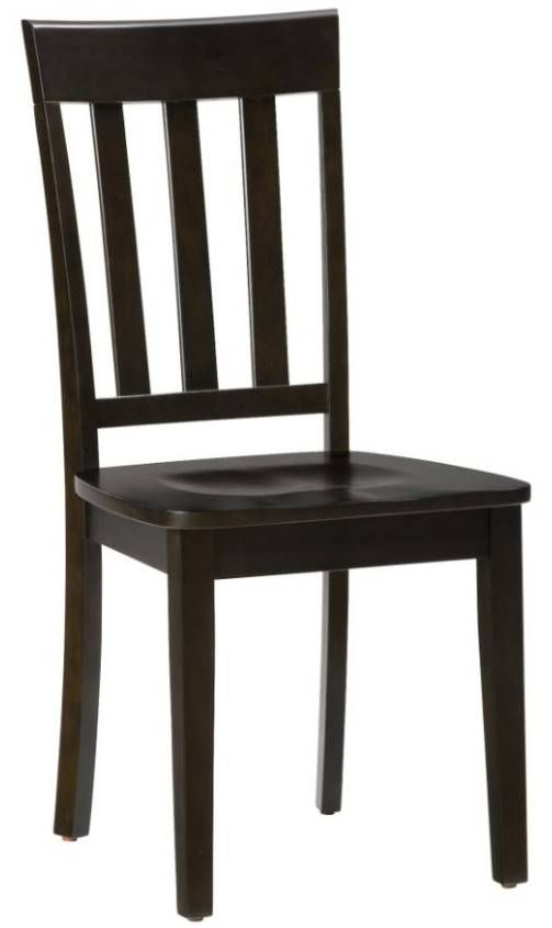 Jofran Inc. Simplicity Espresso Slatback Side Chair-0
