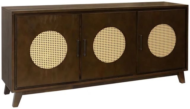 Stylecraft Mahogany and Rattan Sideboard-0