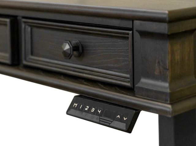 Martin Furniture Kingston Dark Chocolate Adjustable Height Standing Desk-3