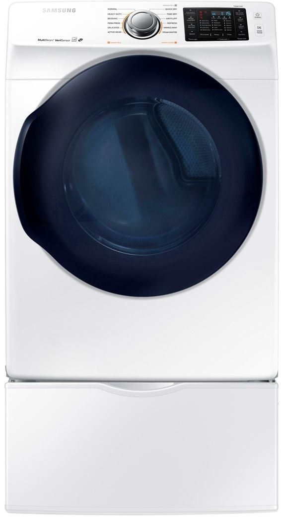 Samsung 7.5 Cu. Ft. White Front Load Gas Dryer-1