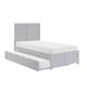 Homelegance Rowan & Rue Grey Twin Panel Bed with Trundle-0