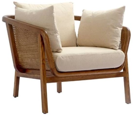 YHD Brisa Brown/Cream Accent Chair-0