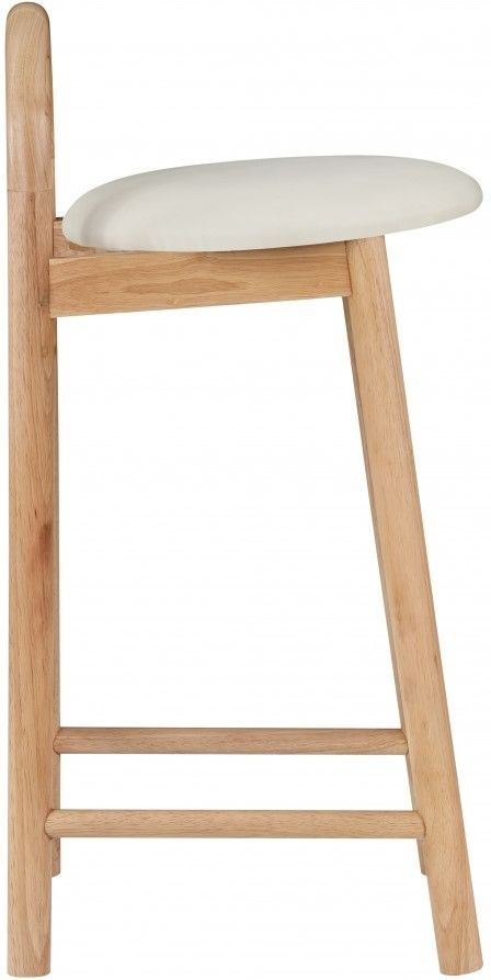 Meridian Furniture Calvin Natural Vegan Leather Counter Stool-2