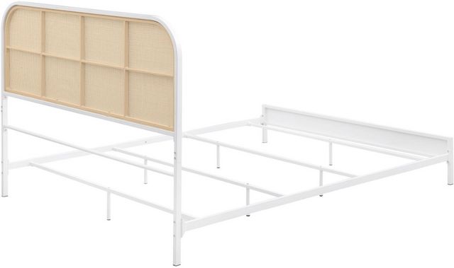 Coaster® Amherst White Queen Metal Rod Bed-3