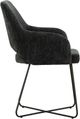 Primo™ International 3398 2-Piece Black Upholstered Armless Accent Dining Chair Set-2