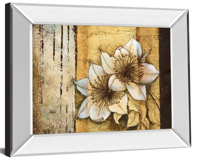 Classy Art Exotic on Gold I by Patty Q Mirror Framed Wall Art-1