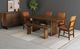 Elements International Brisbane 6-Piece Brown Dining Table Set-1