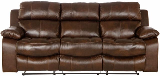 Catnapper® Positano Cocoa Manual Reclining Sofa-1
