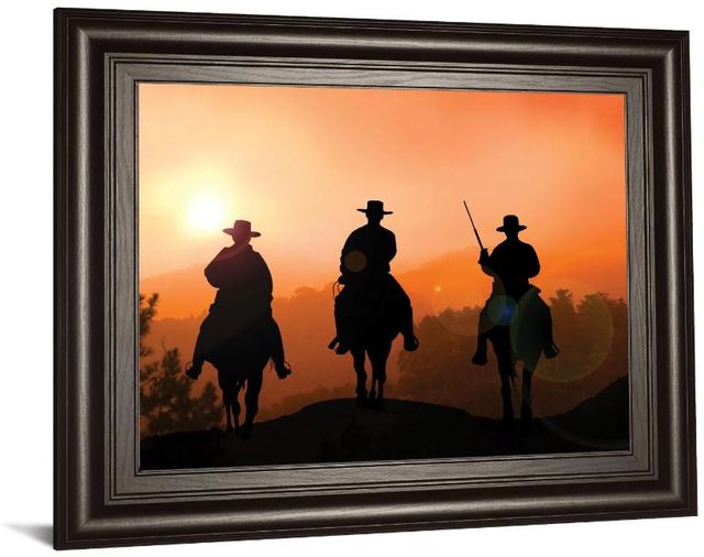 Classy Art Horse Riders by Jtanki Framed Print Wall Art-1