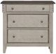Liberty Furniture Ivy Hollow Dusty Taupe/Weathered Linen Bedside Chest with Charging Station-2