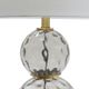 A & B Home Brass/Clear Globe Lamp-4