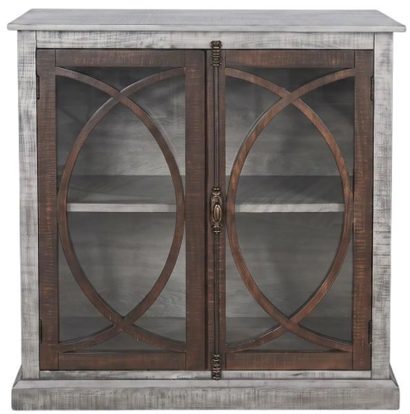 Sunny Designs™ Homestead Hills Alpine Gray/Tobacco Leaf 41" Media Console-2