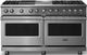 Viking® 5 Series 60" Stainless Steel Pro Style Dual Fuel (NG) Range with Polished Chrome Trim-0