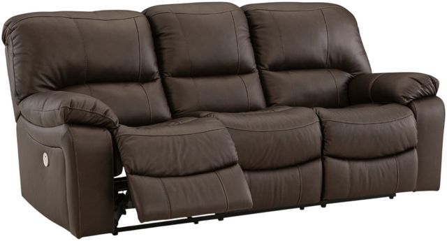 Signature Design by Ashley® Leesworth Dark Brown Power Sofa-4