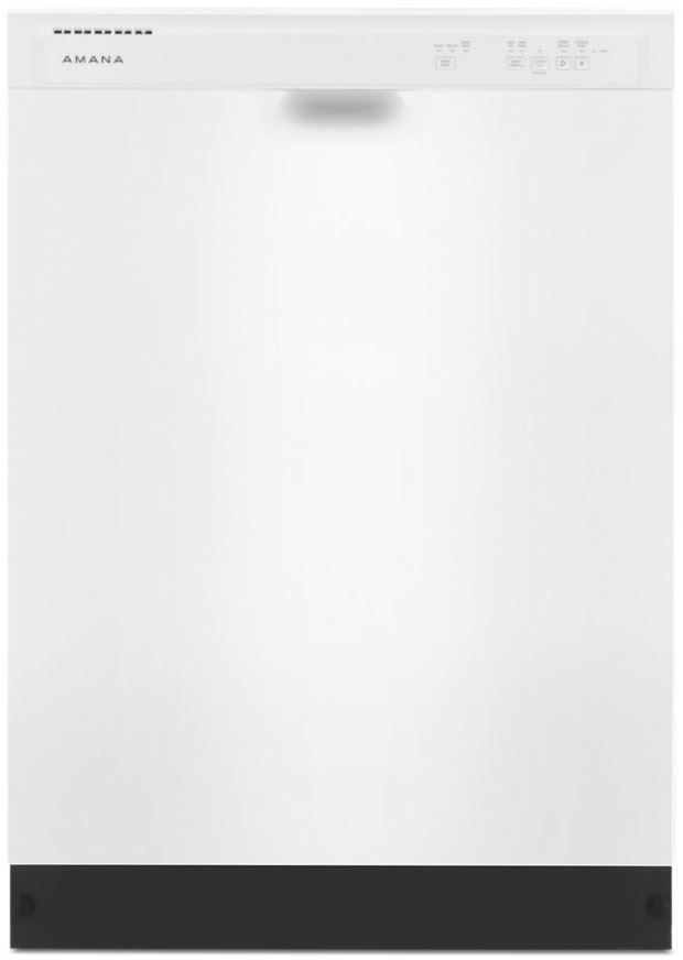 Amana® 24" White Front Control Built In Dishwasher-0