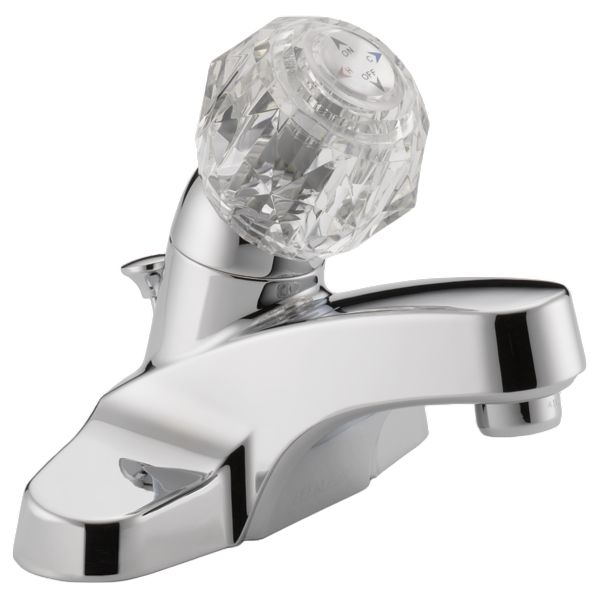 Peerless Core Chrome Single Handle Knob Bathroom Faucet-0