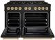 ZLINE 48" Black Stainless Steel Pro Style Dual Fuel Range with Champagne Bronze Accents-2