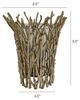 A & B Home Mabrey Gold 10" Branch Glass Candle Holder-4