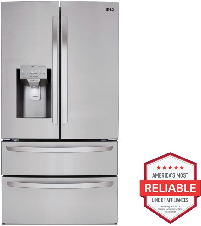 LG 36 in. 27.8 Cu. Ft. Stainless Steel French Door Refrigerator-1