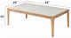 ACME Furniture Gwynn Frosted Glass Top Coffee Table with Natural Base-4