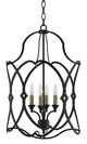Currey & Company Charisma French Black Small Lantern-0