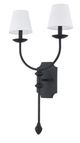 Forty West Jade Black Wall Light Sconce-0