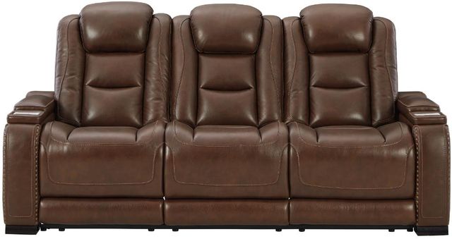 Signature Design by Ashley® The Man-Den 3-Piece Mahogany Living Room Set-1