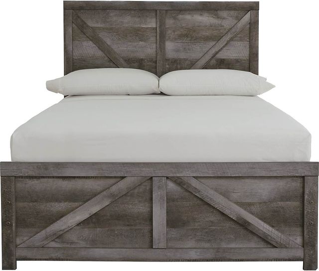 Signature Design by Ashley® Wynnlow Gray Youth Full Crossbuck Panel Bed-1