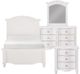 Mazin Furniture Meghan 4 Piece White Twin Bedroom Set-0