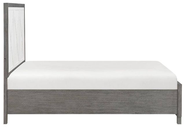 Homelegance® Rowan Gray/Ivory Queen Platform Storage Bed-3