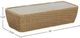 LH Home Siesta Natural Wicker Outdoor Coffee Table with Faux Cement Top-2