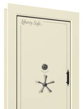 Liberty Safe White Marble In-Swing Left Hinge Mechanical Vault Door-1