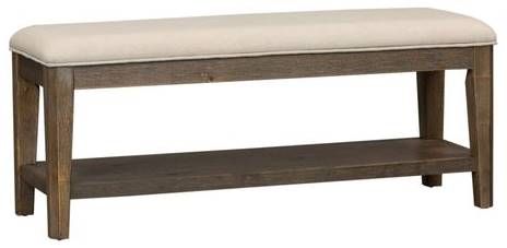 Liberty Furniture Artisan Prairie 6-Piece Aged Oak Trestle Table Set-3