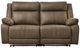 Signature Design by Ashley® Max-Media 2-Piece Biscotti Power Reclining Sectional Loveseat-0