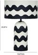 TOV Furniture Tropea Black/White Waves Table Lamp-2