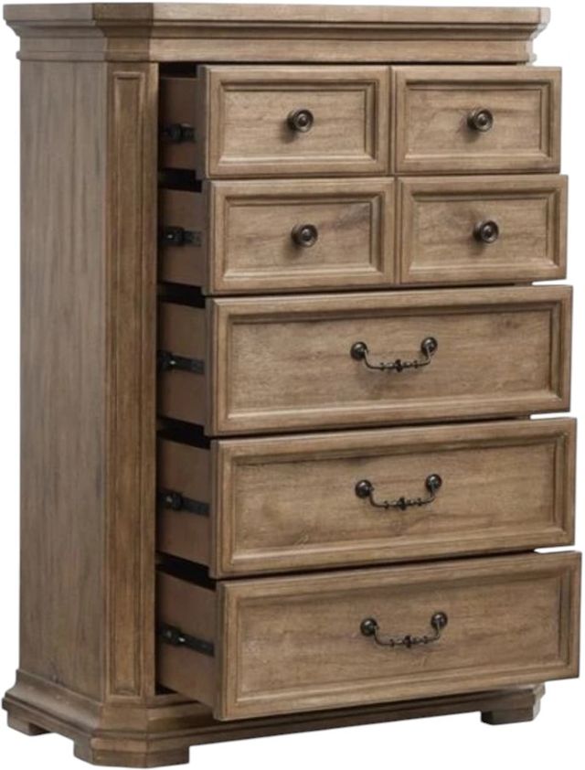 Magnussen Home® Adler Court Florentine Walnut Drawer Chest-3