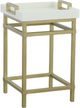 Fairfield® East Camden Pearl Drink Table with Antique Brass Base-0
