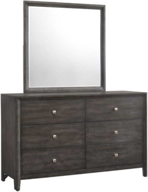 American Wholesale Furniture Grant 3-Piece Sherwin Williams Graphite Queen Panel Bedroom Set-2