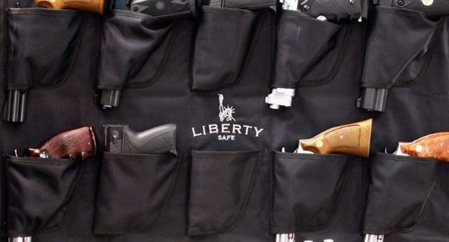 Liberty Safe Black 30" x 61" Gun Safe Door Panel Organizer-1