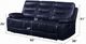 ACME Furniture Aashi Navy Manual Reclining Sofa-2