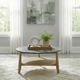 Coaster® Bradley Gray Coffee table with Natural Base-1