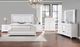 Holland House Glamour White King Panel Bed-1