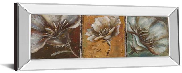 Classy Art The Three Poppies l by Patricia Pinto Mirror Framed Wall Art-1