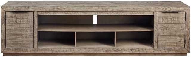 Signature Design by Ashley® Krystanza Weathered Gray 92" TV Stand-1