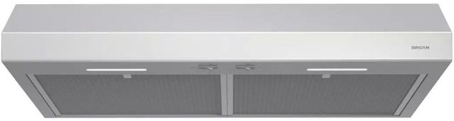Broan® Glacier BCSEK1 Series 30” Stainless Steel Under Cabinet Range Hood-0