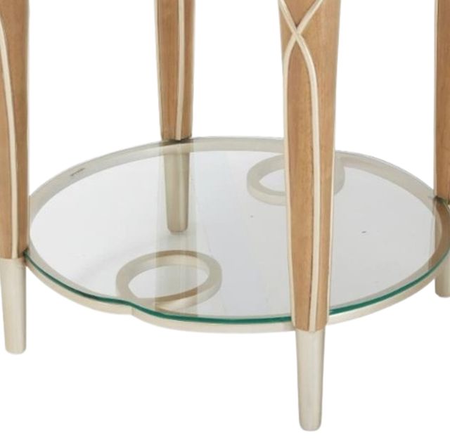 Michael Amini® Villa Cherie Caramel End Table-3