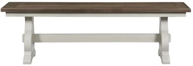 Intercon Drake French Oak/Rustic Gray Dining Bench-2