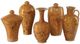 Currey & Company Romulus 5-Piece Brown/Yellow Vase Set-0