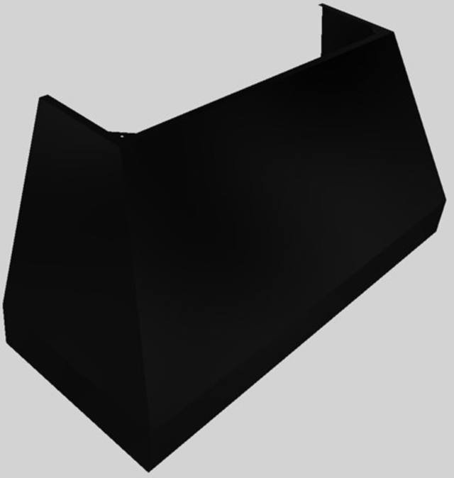 Vent-A-Hood® Designer Series 60" Black Wall Mounted Range Hood-1